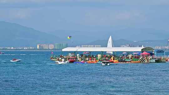 海南三亚西岛风景区游客旅游治愈唯美镜头