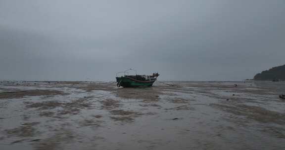 海陵岛瓦晒湾网红赶海圣地航拍