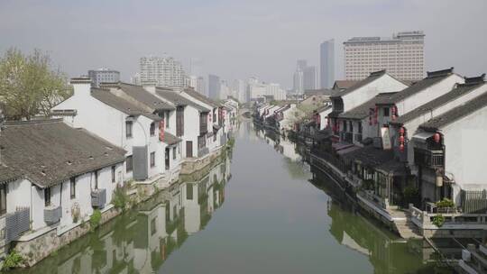 古运河面向市区上升