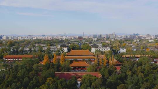 中轴线景山鼓楼城市全景