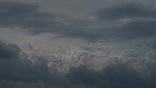 多云天气雨后天空阴天乌云延时云层天气变化