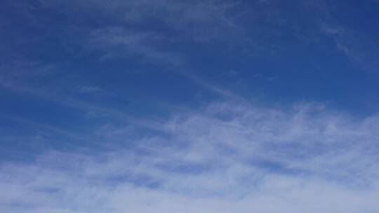 4K蓝天白云云层流动延时云彩空镜头