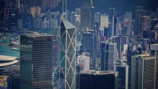 【正版素材】香港大景全景大气俯拍