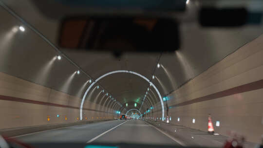 开车隧道行驶视频素材模板下载