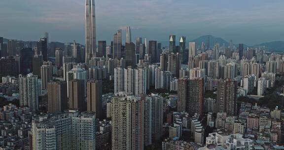 深圳福田CBD航拍大景8K