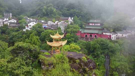 (4k)安徽省黄山市齐云山仙境香炉峰航拍