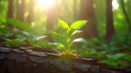 绿色植物生命生态环境