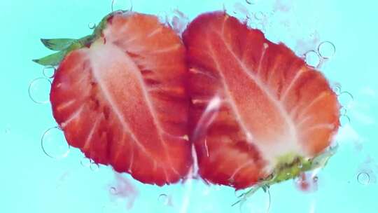 新鲜草莓水果视频素材