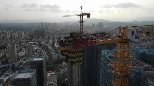 航拍福建泉州泉港商业地带永嘉天地