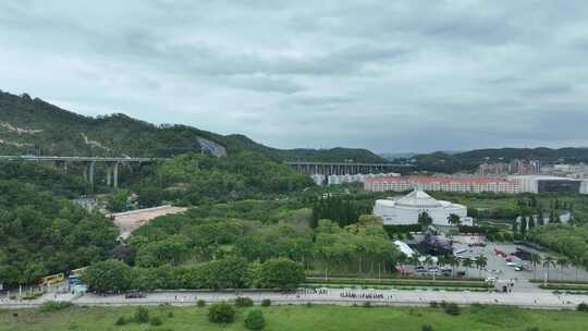 东莞虎门海战博物馆航拍旅游景点建筑风光