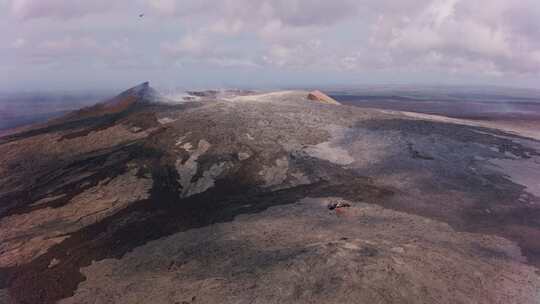 火山，陨石坑，天线，无人机