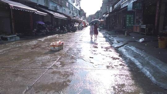 下雨素材