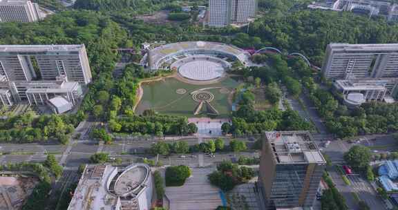 广州黄埔区航拍科学城开发区知识城