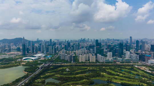 深圳南山后海粤海街道科技园蓝天白云延时