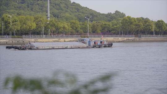 【空镜】4K江南运河-货船-log原片视频素材模板下载