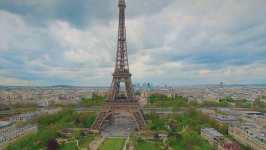 法国巴黎埃菲尔铁塔爱情与浪漫的永恒象征视频素材模板下载