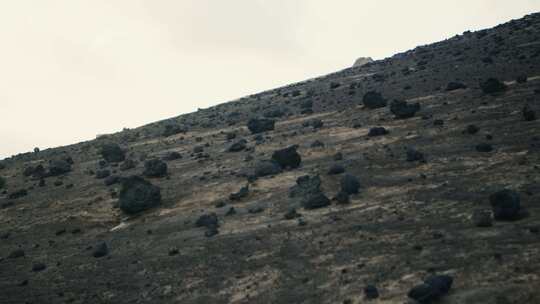 火山，石头，火山口，荒凉