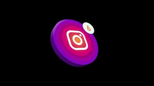 Instagram图标社交媒体通知计数器