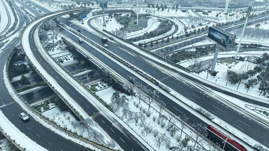 湖南冰冻雨雪天气视频素材模板下载