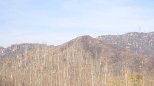 风景 沿途 高速公路 大山 秋天