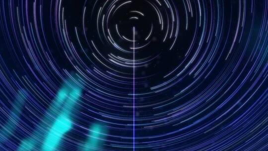 绚丽极光星轨天空旋转动态背景AE视频素材教程下载