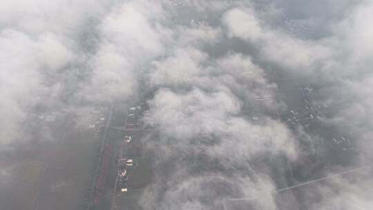 高空俯瞰云海景观