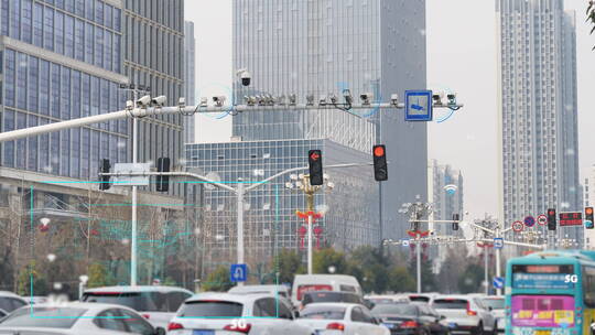 科技监控公安电子眼城市道路监控大数据
