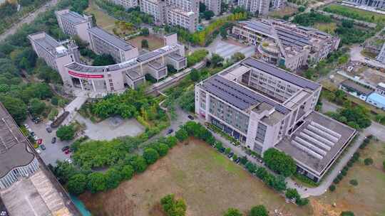 福州福建理工大学旗山校区南校区航拍校园风