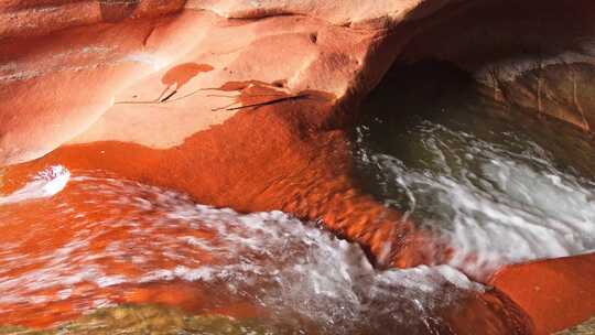 大山河流溪水水流小溪山涧