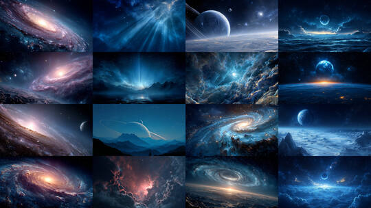 宇宙星空高清在线视频素材下载