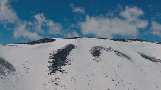 航拍云南迪庆白马雪山风光