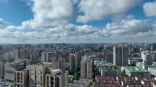上海长宁区航拍空镜