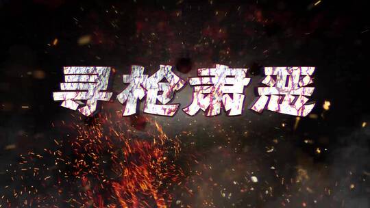 扫黑除恶开枪片头