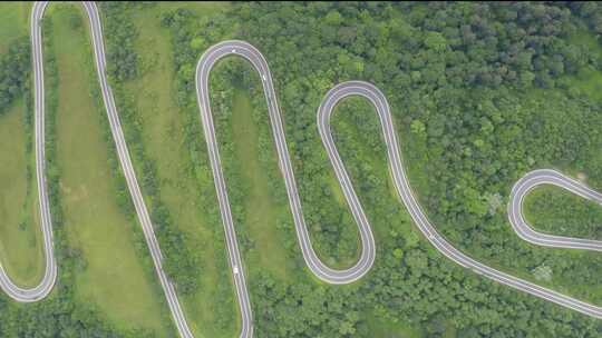 十八盘盘山公路山区道路