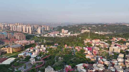 福建闽南特色乡村房屋建筑航拍