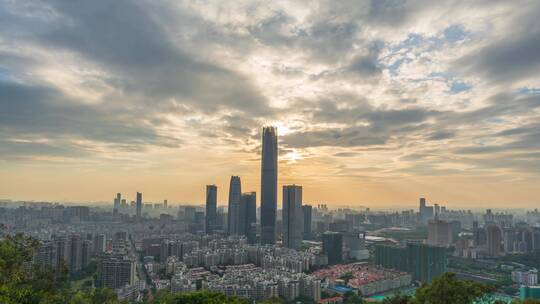 广东省东莞市城市风光延时