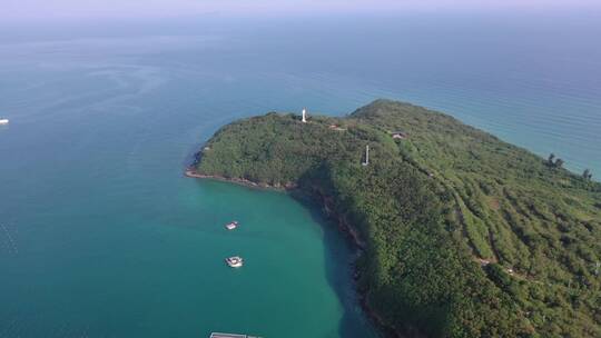 广西北海涠洲岛海滨海景自然风光航拍