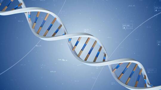 DNA细节螺旋点线面视频素材模板下载