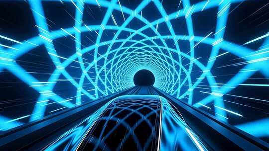 超级高铁隧道穿梭4K