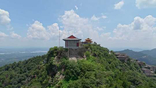 湖北武汉黄陂木兰山航拍（综合镜头）