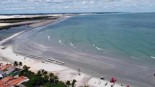 巴西Jericoacoara。巴西东北部度假旅行的热带风景。