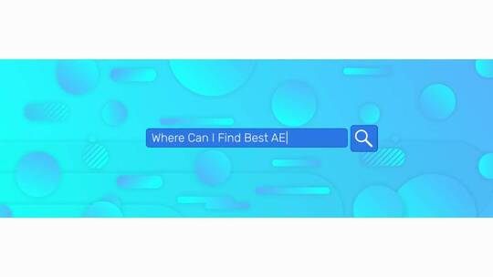彩色网页搜索素材包AE模板