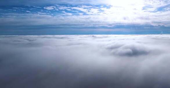 无人机在云端拍摄、云海、云层