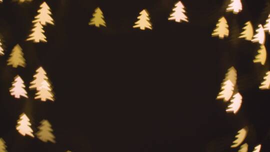 圣诞树形状的圣诞灯视频素材模板下载