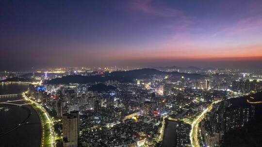 广东珠海城市大景航拍延时8K