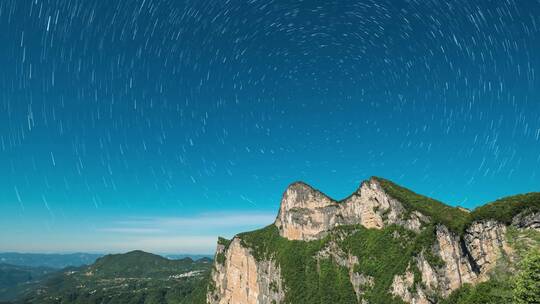 4k星空星轨夜景延时