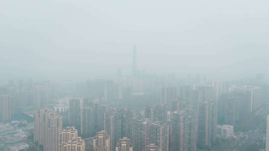 城市迷雾航拍