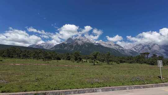 丽江玉龙雪山风光视频素材模板下载