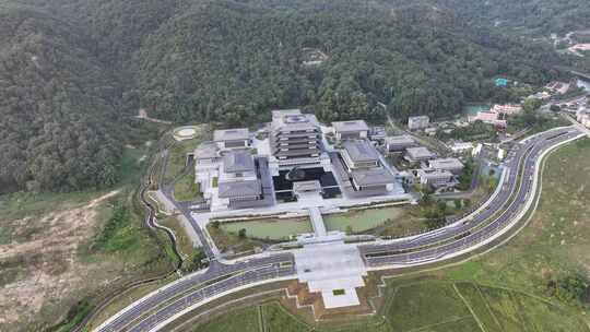 广州国家版本馆航拍国家博物馆建筑风光风景