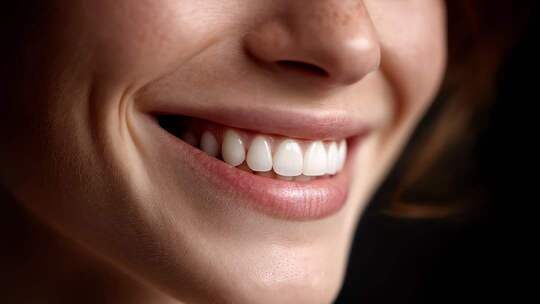 自信笑容展现健康洁白牙齿